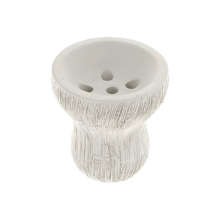 Top view of Groot White Turkish Hookah Bowl showing multi-hole design