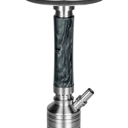 Close-up of Steamulation X Blow Off Set in Epoxy Marble Black for Pro X Mini, fully assembled
