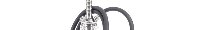 Fully assembled DSH Wave Hookah with black hose and Russian-style base
