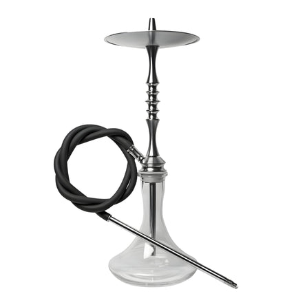 Ferro One Classic Hookah complete set with stainless steel stem, silicone hose, and mouthpiece
