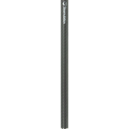 Full-length view of Steamulation Carbon Mouthpiece in black.
