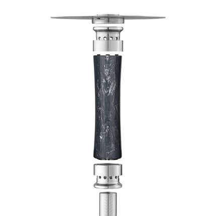 Steamulation X Blow Off Set in Epoxy Marble Black for Pro X Mini, sleek and elegant design
