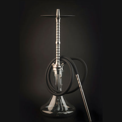 Fully assembled DSH Wave Hookah with clear glass base
