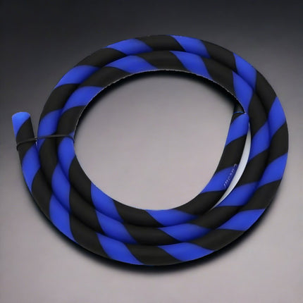 Caesar - Caesar Black & Blue Silicone Shisha Hose - The Premium Way