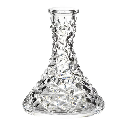 Essentials - Diamond-Cut Clear Glass Shisha Base - The Premium Way