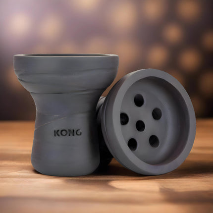 Handcrafted Kong Turkish Boy Hookah Bowl on a wooden surface