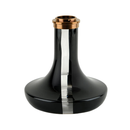 Oduman Infinity Hookah - Black Glass with Bronze Body