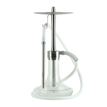 Oduman Infinity Hookah - Clear Glass with Silver Body