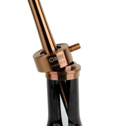 Oduman Infinity Hookah - Black Glass with Bronze Body Shisha | The Premium Way