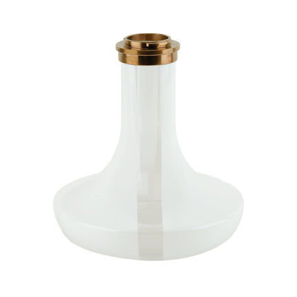 Oduman Infinity Hookah - White Glass with Gold Body Shisha | The Premium Way