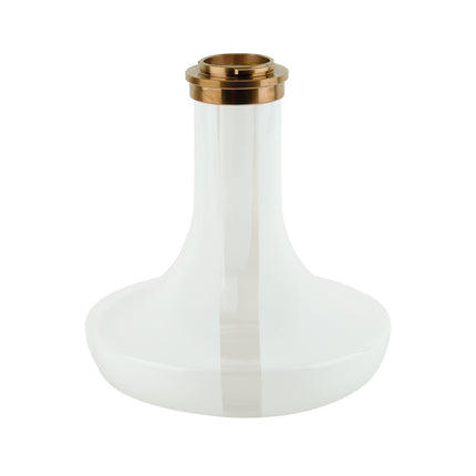 Oduman Infinity Hookah - White Glass with Gold Body