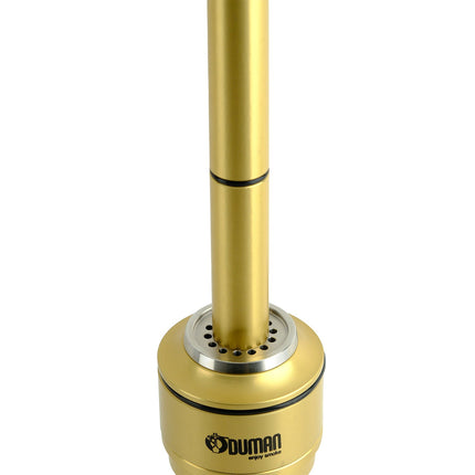 Oduman Nova Hookah Clear Glass & Gold Body Shisha | The Premium Way