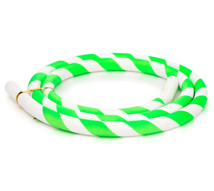 Caesar - Caesar Green & White Silicone Shisha Hose - The Premium Way